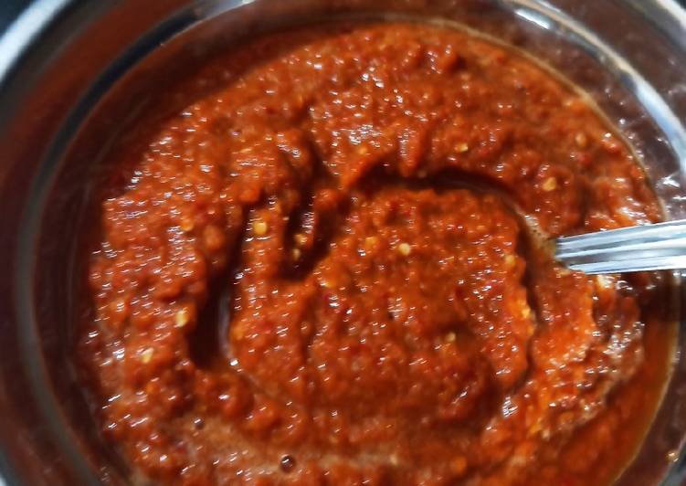 Recipe of Perfect Red chilli chutney