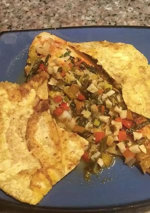 Una foto de Pescado seco al horno- Tilapia en horno