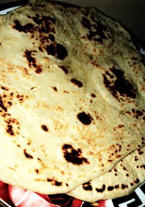 صورة لوصفة خبز على الصاج