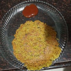 A picture of Veg Methi pancakes healthy version.
