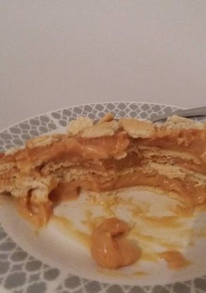 Una foto de Postre de galletitas (opción vegetariana)
