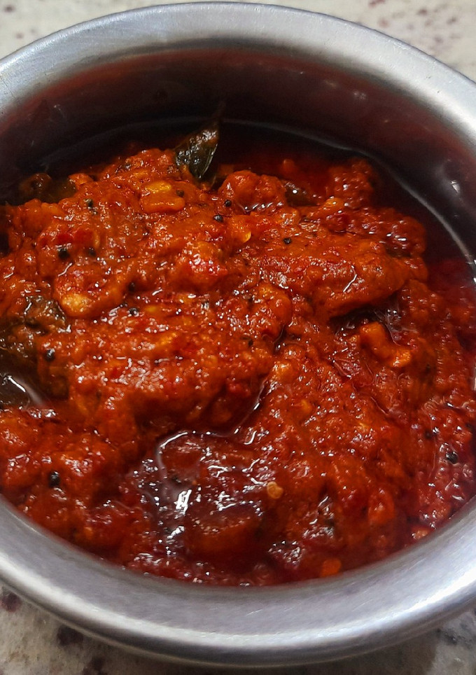 தக்காளி தொக்கு(tomato thokku recipe in tamil) செய்முறை முக்கிய புகைப்படம்