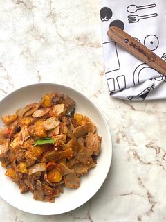 Foto resep Gongso Tetelan Kentang Kulit Singkong