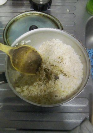 Una foto de Como hacer arroz con quinua