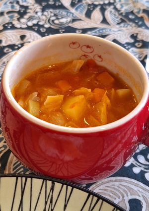 Foto resep Sup Minestrone super mudah hanya sayur dan garam