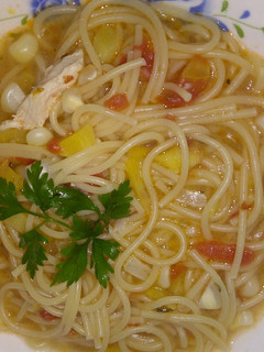 Una foto de Sopita con tomate