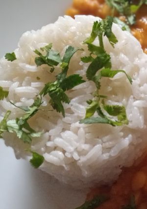 Una foto de Arroz blanco