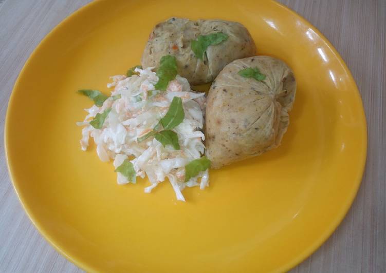 Recipe of Ultimate Potatoes moi-moi and coleslow