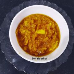Raw Mango & Onion Chutney / Kanda Kairi Chutney A picture of Raw Mango & Onion Chutney / Kanda Kairi Chutney.