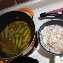 Chicken and Okra stew A picture of Chicken and Okra stew.
