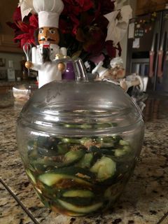 Hình của món Dưa leo ngâm tương.