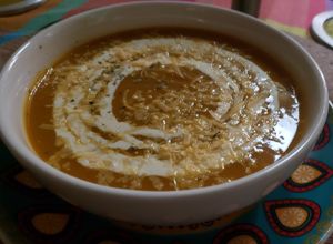 Una foto de Crema de auyama