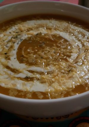 Una foto de Crema de auyama