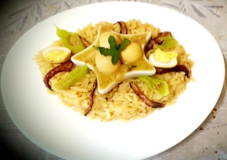 Recipe of Award-winning Eggs korma and rice pilau