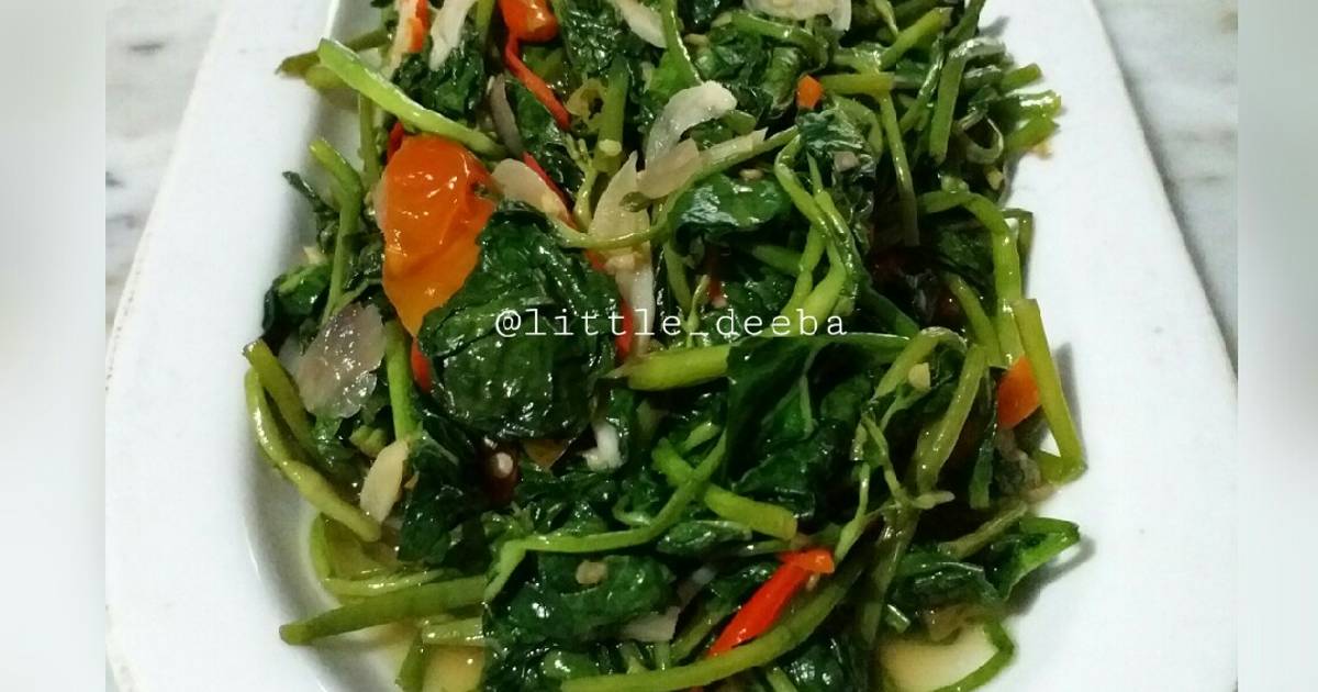 7 860 Resep Tumis Kangkung Sedap Tanpa Saus Tiram Enak Dan Sederhana Ala Rumahan Cookpad