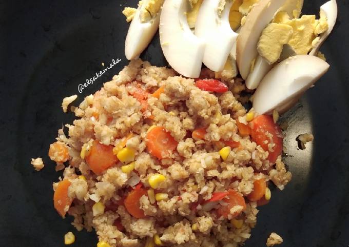 Resep Nasi Goreng Oatmeal (DIET ENAK) yang Bikin Ngiler