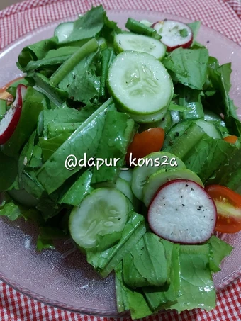 Cara Mudah Membikin Resep  ✨️Simple Salad with Basic Salad Dressing yang Enak Banget, Bikin Ketagihan