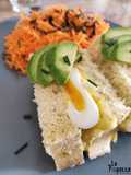 Fluffy avocado toast