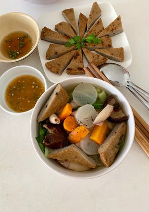 Hình của món Bún chả cá.