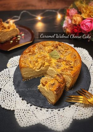 Foto resep Caramel walnut cheese cake