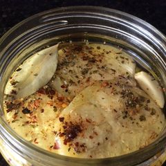 A picture of Pickled Eggplant (Escabeche de Berenjenas).
