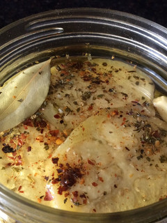 A picture of Pickled Eggplant (Escabeche de Berenjenas).