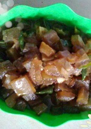 Foto resep Tumis kikil cabe ijo rasa Teriyaki