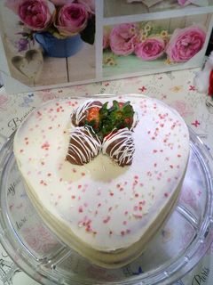 Una foto de Tarta Red Velvet - Receta para San Valentín