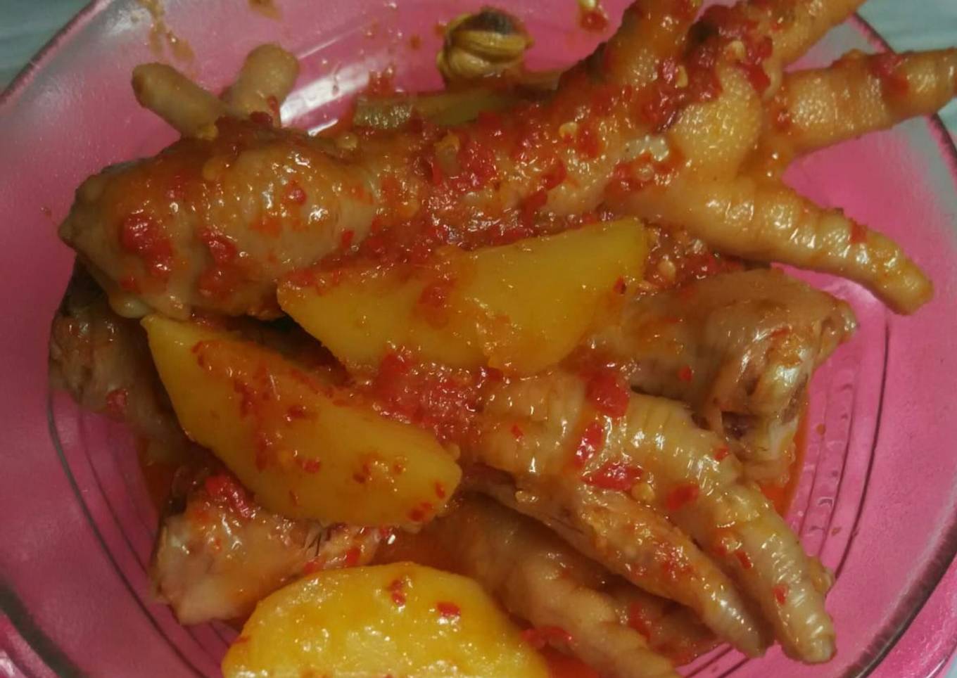 Ceker pedas manis