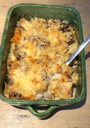Une photo de Lasagnes aux champignons