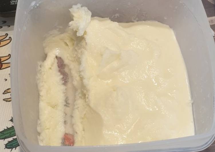 Gelato fiordilatte fatto con il moulinex companion