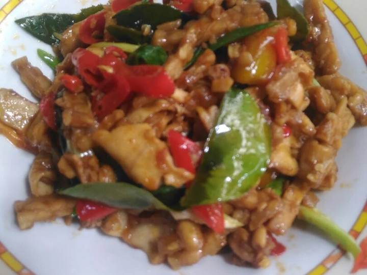 Langkah Mudah untuk Membuat Resep  Tumis Cumi Asin Tempe yang Bisa Manjain Lidah, Bisa Manjain Lidah