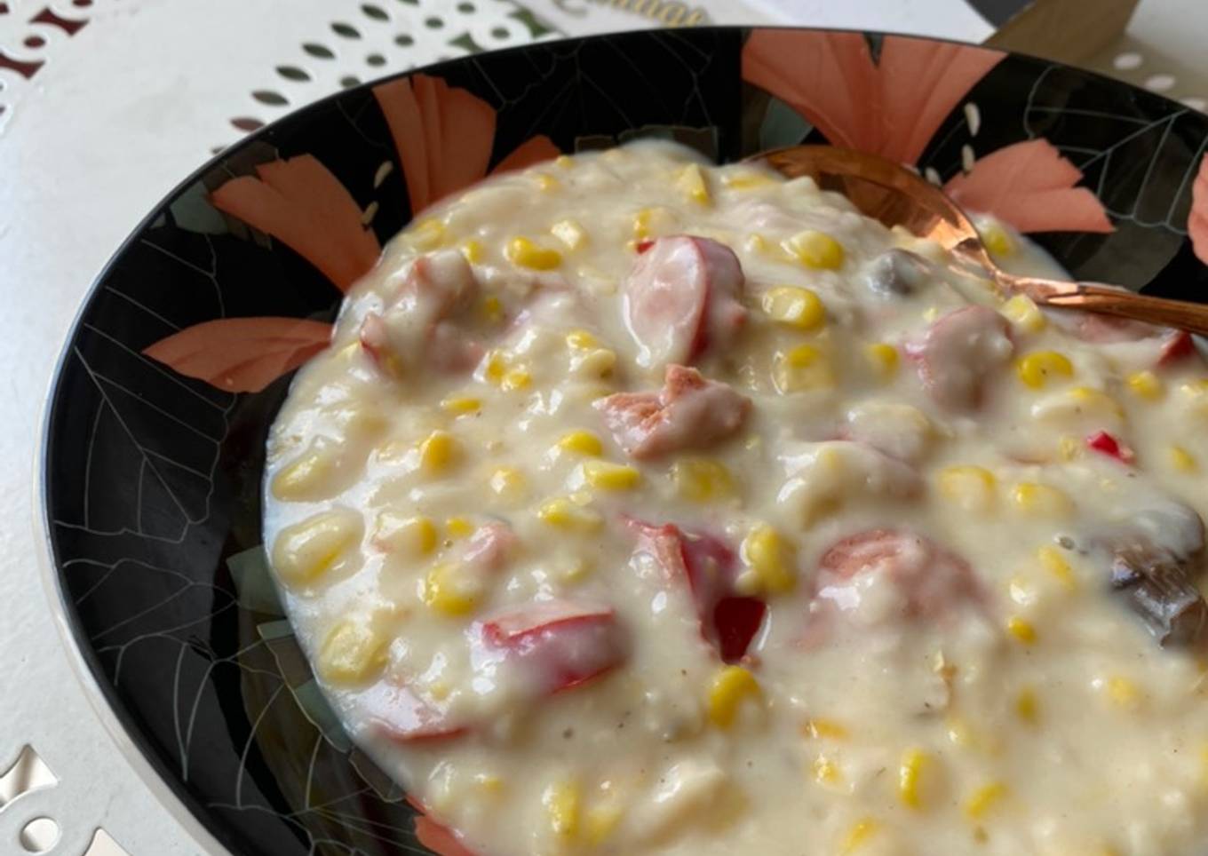 Bagaimana Membuat Sausage, Mushroom & Corn Cream Soup yang Enak