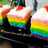 Rainbow Cake Ekonomis (2 telur)