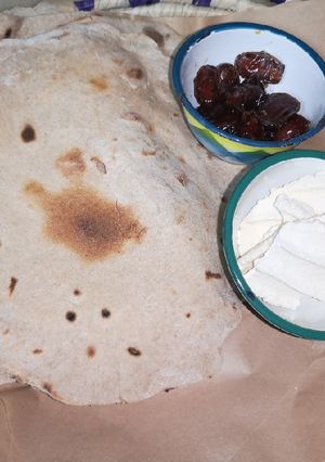 صورة لوصفة خبز صاج او قرصان