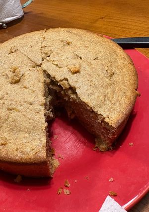 Una foto de Torta de banana con harina integral