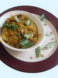 Bottle gourd Koottu (suraikkai koottu in Tamil)