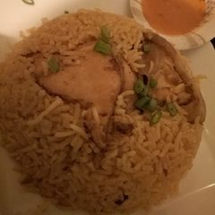 Chicken biriyani A picture of Chicken biriyani.