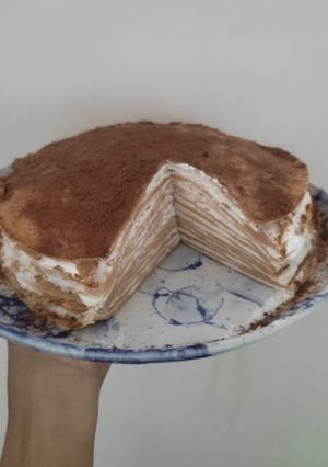 Foto resep Mille Crepes Milo Sederhana