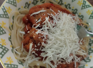 Una foto de Albóndigas 🧆 en salsa de tomate 🍅