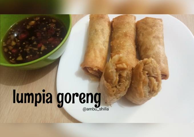 Resep Lumpia goreng isi ayam dan rebung bisa untuk jualan Anti Gagal