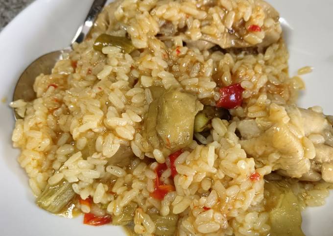 Arroz Meloso En Olla Exprés Receta De Ana Paterna Morán- Cookpad