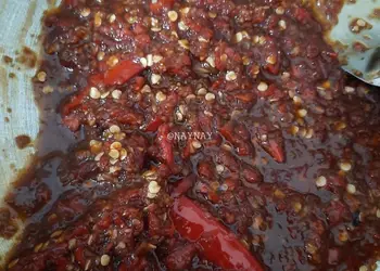 Resep Unik Sambal Terasi Tumis (Pakai minyak bekas goreng ikan asin) Sedap Nikmat