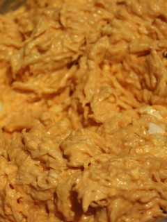 A picture of Buffalo chicken dip.
