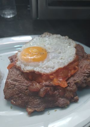 Una foto de Bistec a Caballo