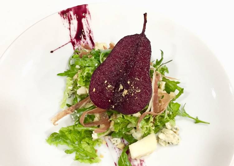 Rukola blue cheese salad