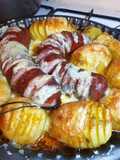 Saucisse de Morteau et pommes de terre façon Hasselback