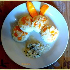 A picture of Mango Idli.