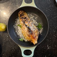 A picture of Seared Cabbage with Miso Glaze.