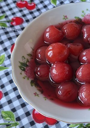 عکسی از دستور کمپوت گیلاس